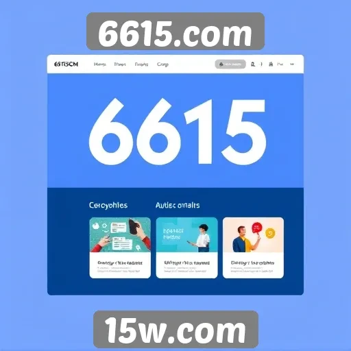 Análise da interface do usuário do site 6615.com